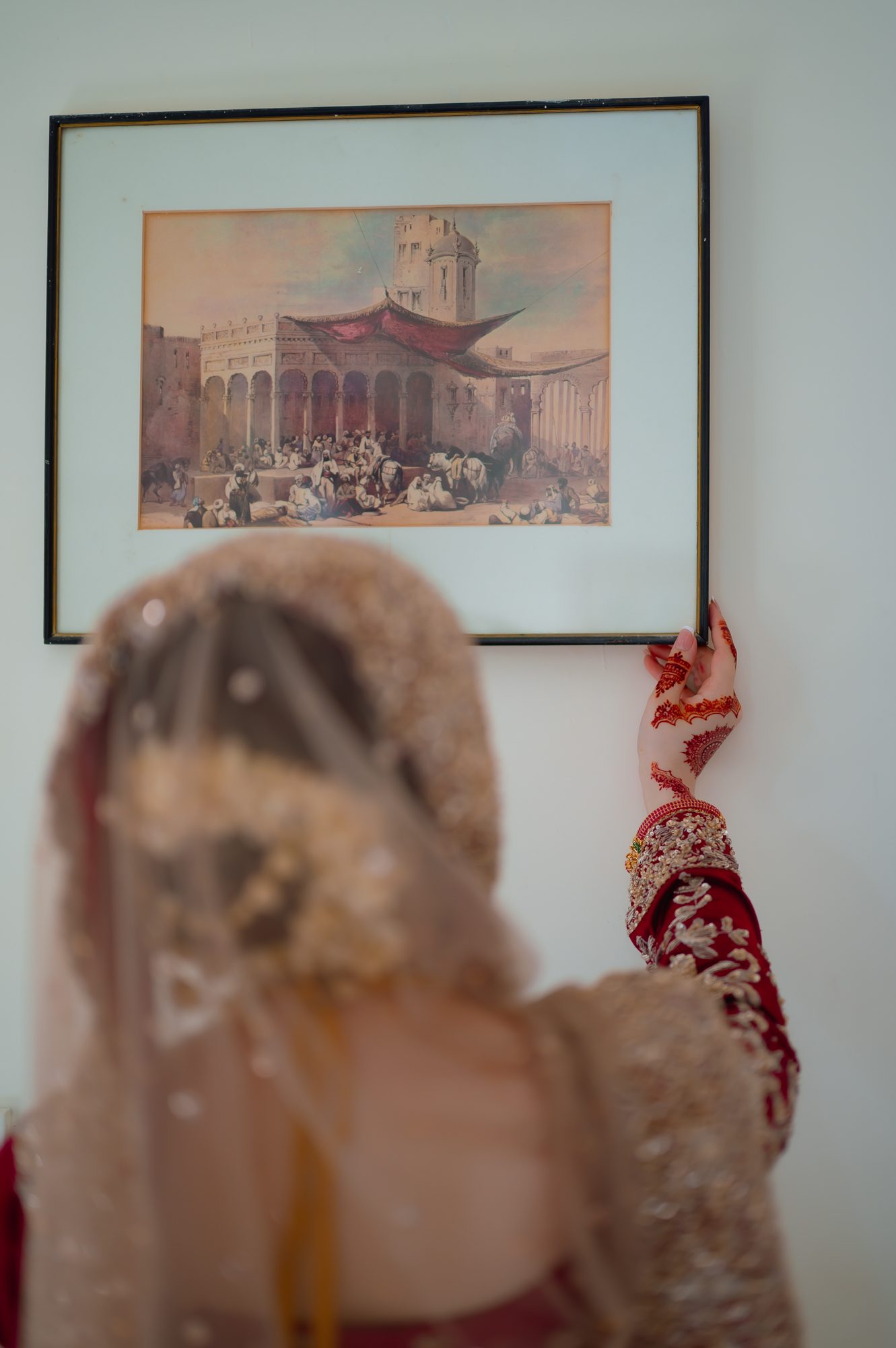Candid wedding moment